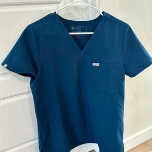 Figs Catarina Scrub Top - Deep Reef